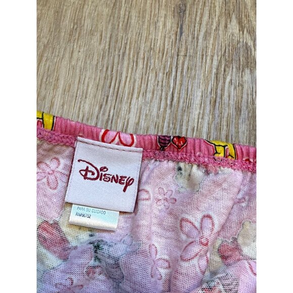 Vintage 90s Winnie Pooh Disney Womens Underwear Hi Cut Cotton Pink Floral Size 9 - Picture 6 of 7